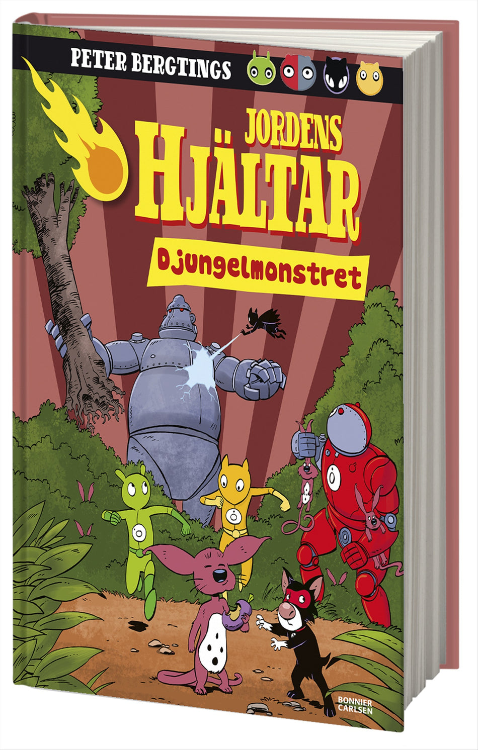 Valokuva kirjasta Peter Bergting Djungelmonstret, kuuluu tuoteryhmään Ruots lapset nuoret ja sarjakuvat.