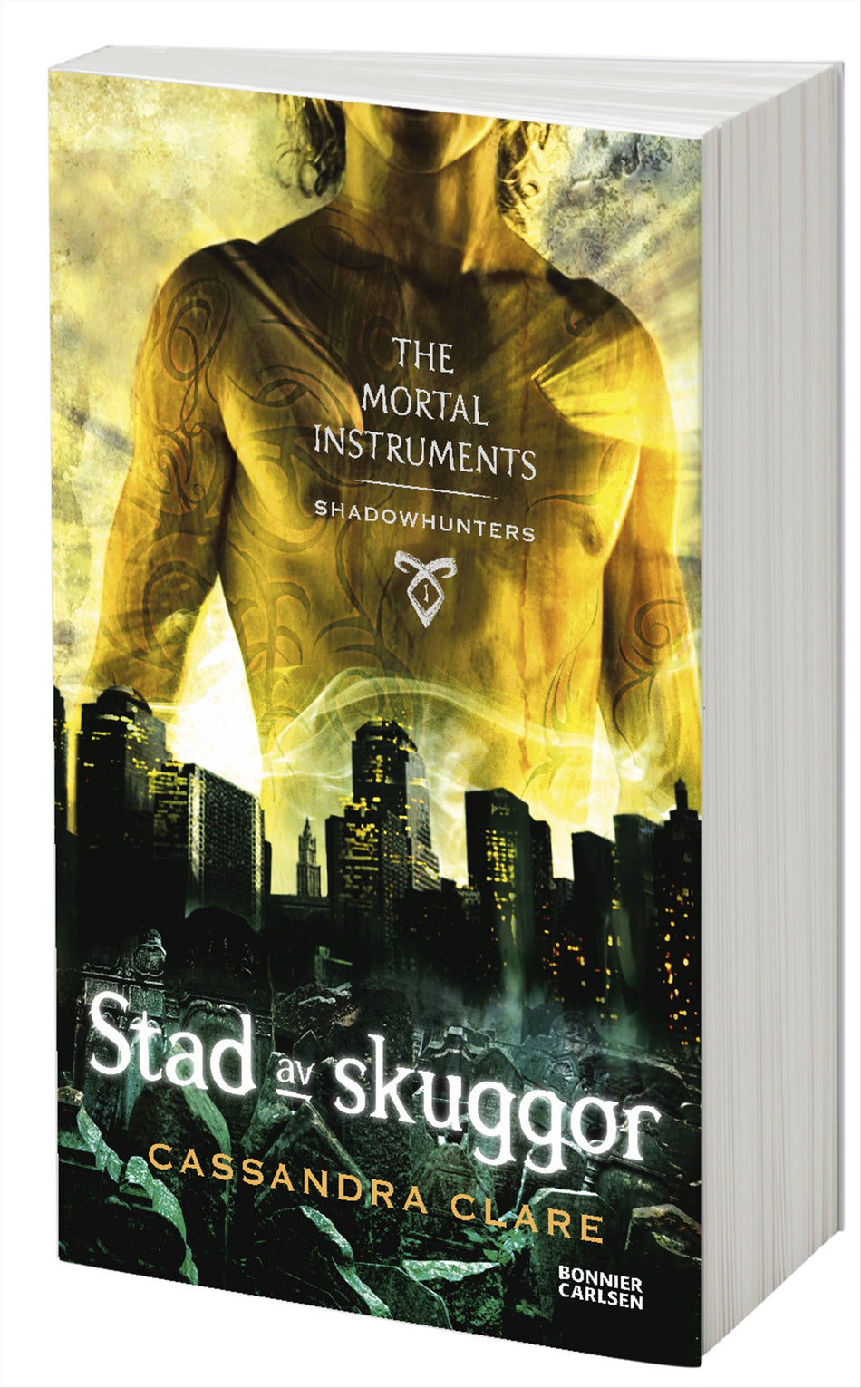 Valokuva kirjasta Cassandra Clare Stad av skuggor, kuuluu tuoteryhmään Ruots lapset nuoret ja sarjakuvat.