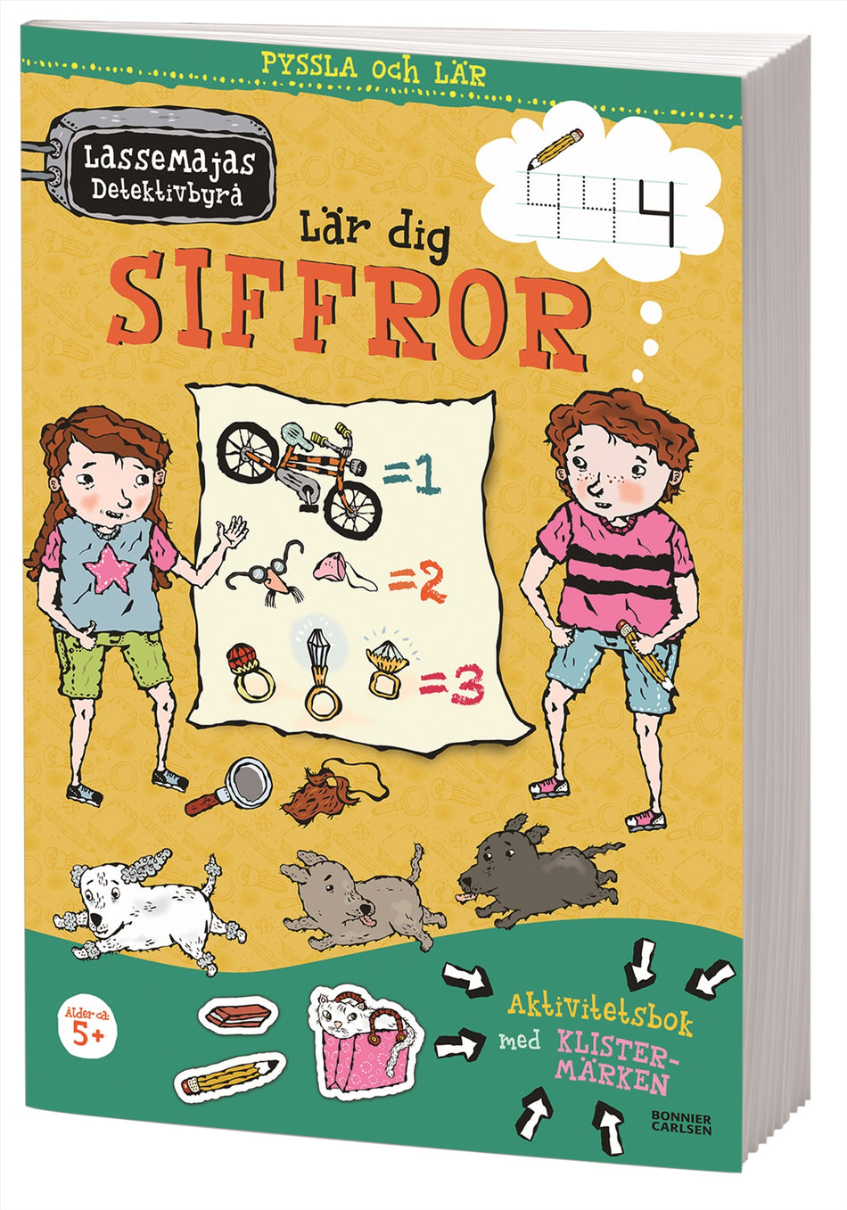 Valokuva kirjasta Martin Widmark LasseMajas detektivbyrå lär dig siffror, kuuluu tuoteryhmään Ruots lapset nuoret ja sarjakuvat.