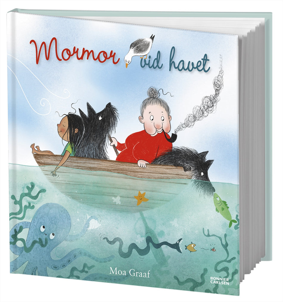Valokuva kirjasta Moa Graaf Mormor vid havet, kuuluu tuoteryhmään Ruots lapset nuoret ja sarjakuvat.