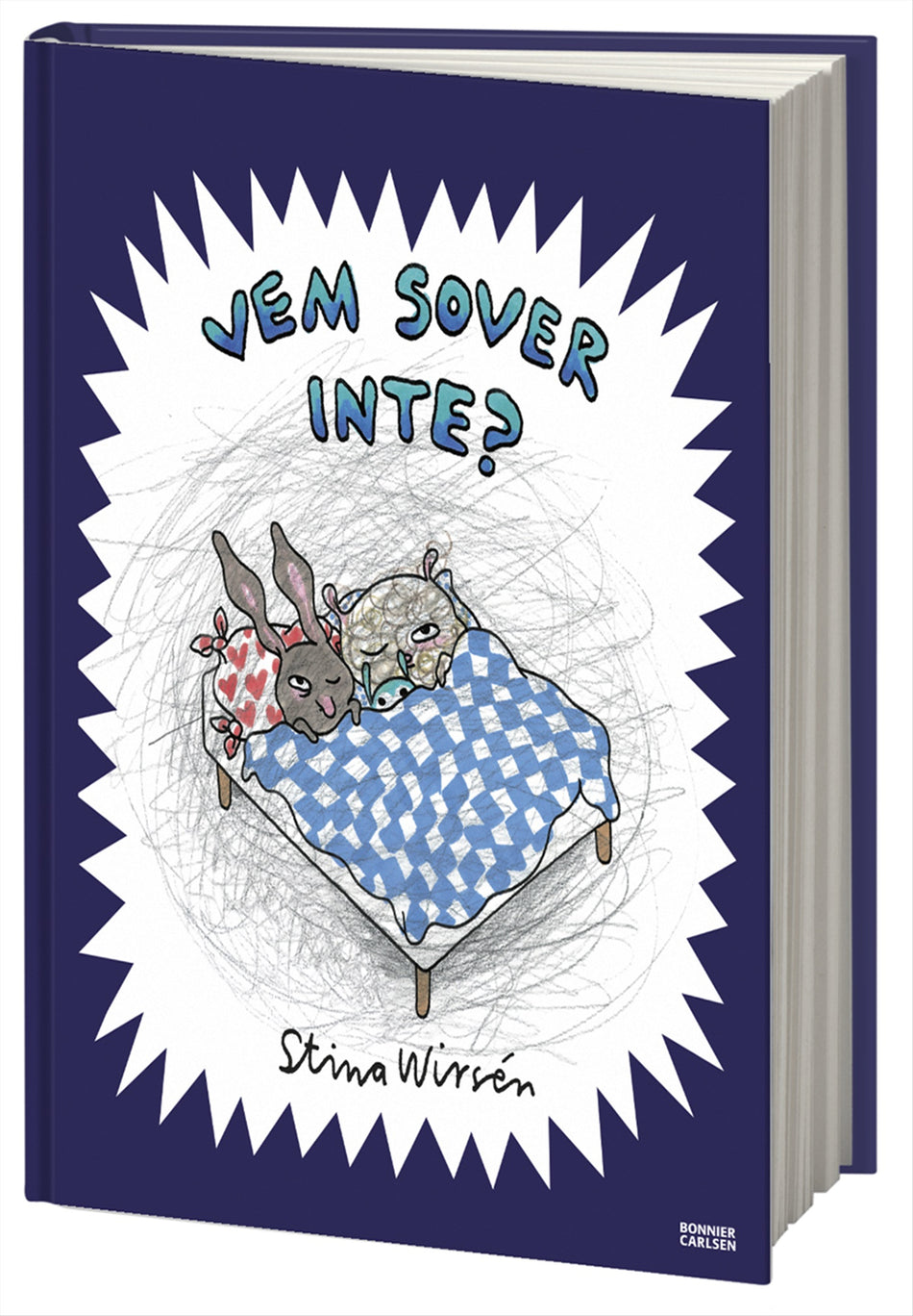 Valokuva kirjasta Stina Wirsén Vem sover inte?, kuuluu tuoteryhmään Ruots lapset nuoret ja sarjakuvat.