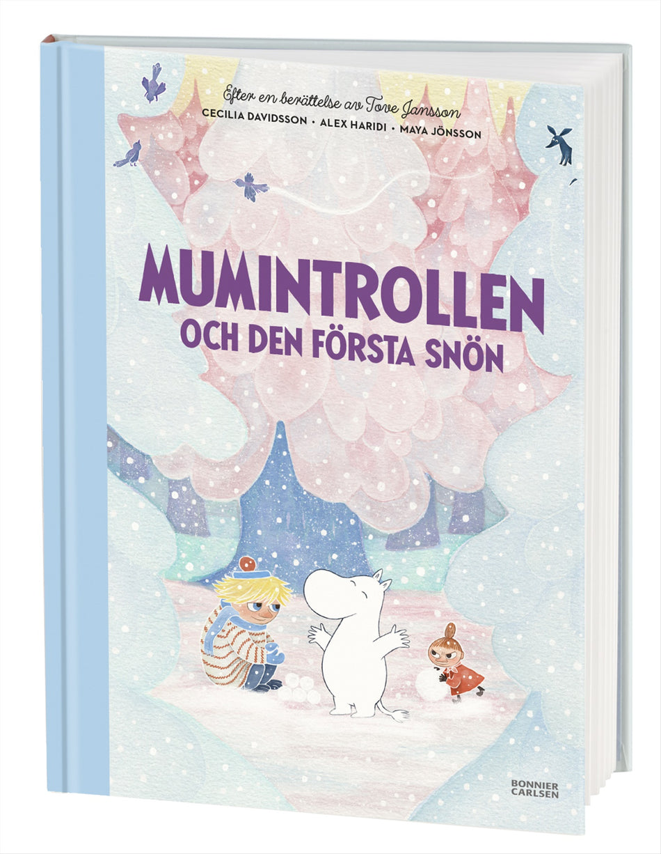 Valokuva kirjasta Cecilia Davidsson / Tove Jansson / Alex Haridi Mumintrollen och den första snön, kuuluu tuoteryhmään Ruots lapset nuoret ja sarjakuvat.