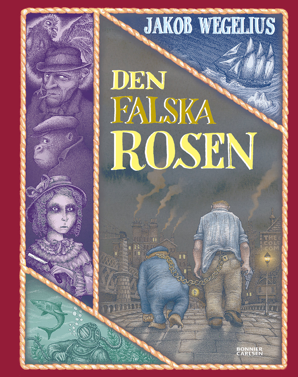Valokuva kirjasta Jakob Wegelius Den falska rosen, kuuluu tuoteryhmään Ruots lapset nuoret ja sarjakuvat.