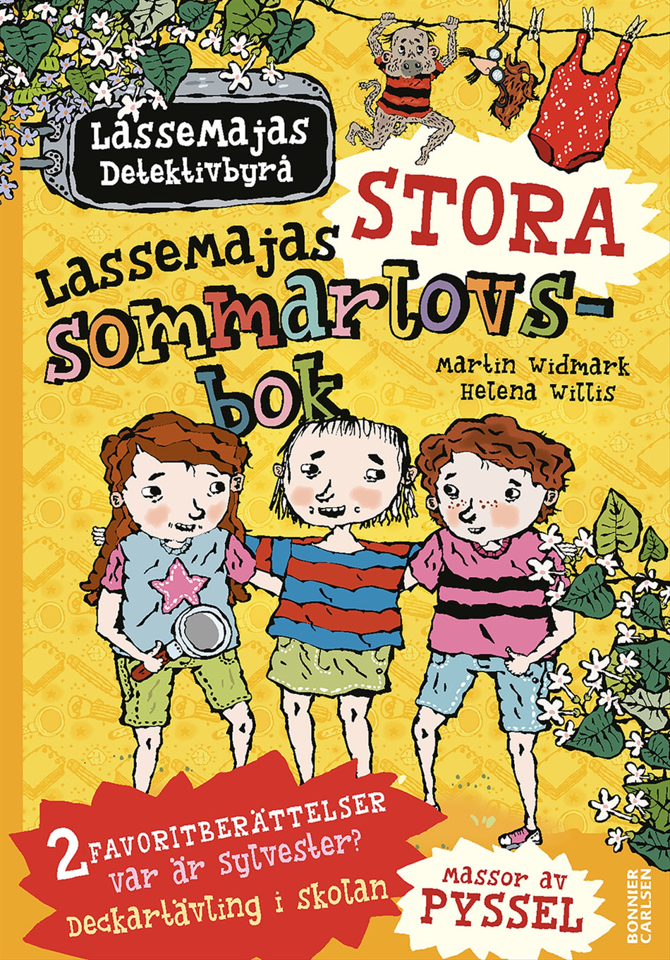 Valokuva kirjasta Martin Widmark LasseMajas stora sommarlovsbok. Deckartävling i skolan &amp; Var är Sylvester?, kuuluu tuoteryhmään Ruots lapset nuoret ja sarjakuvat.