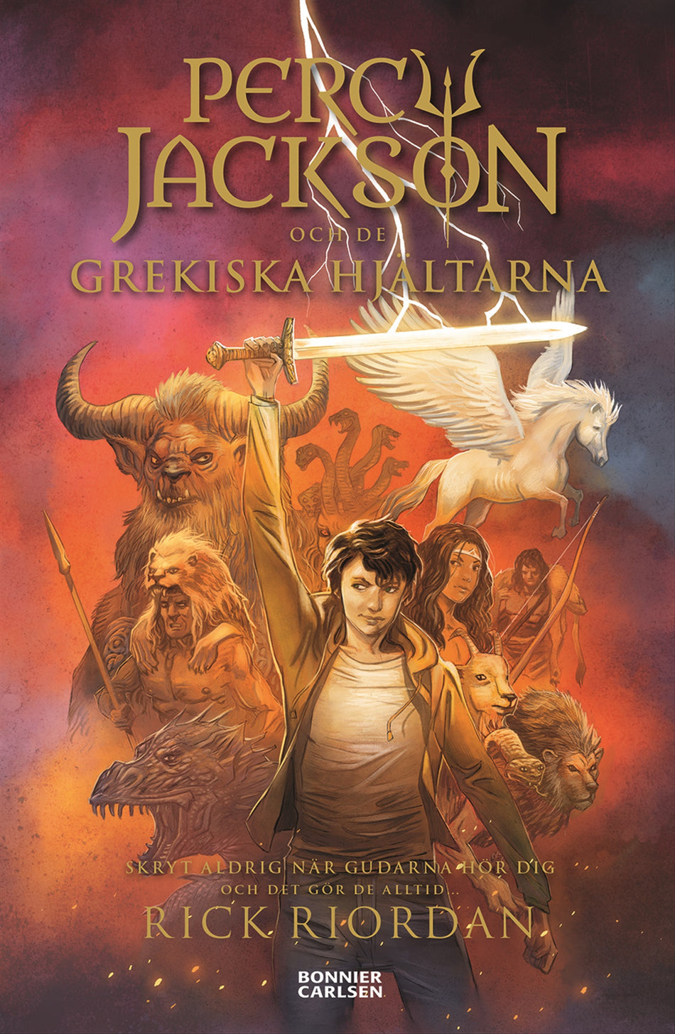 Valokuva kirjasta Rick Riordan Percy Jackson och de grekiska hjältarna, kuuluu tuoteryhmään Ruots lapset nuoret ja sarjakuvat.