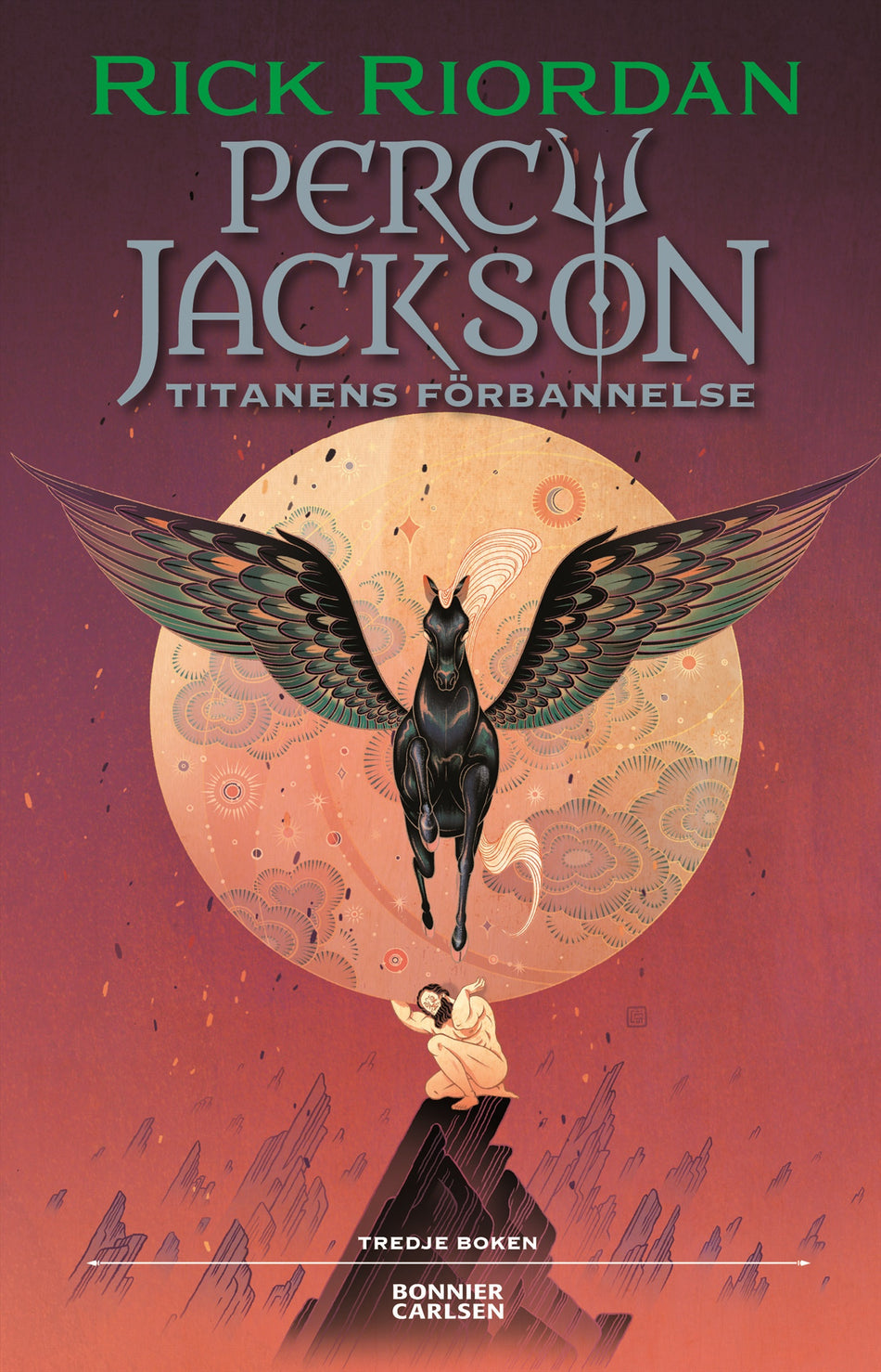 Valokuva kirjasta Rick Riordan Titanens förbannelse, kuuluu tuoteryhmään Ruots lapset nuoret ja sarjakuvat.