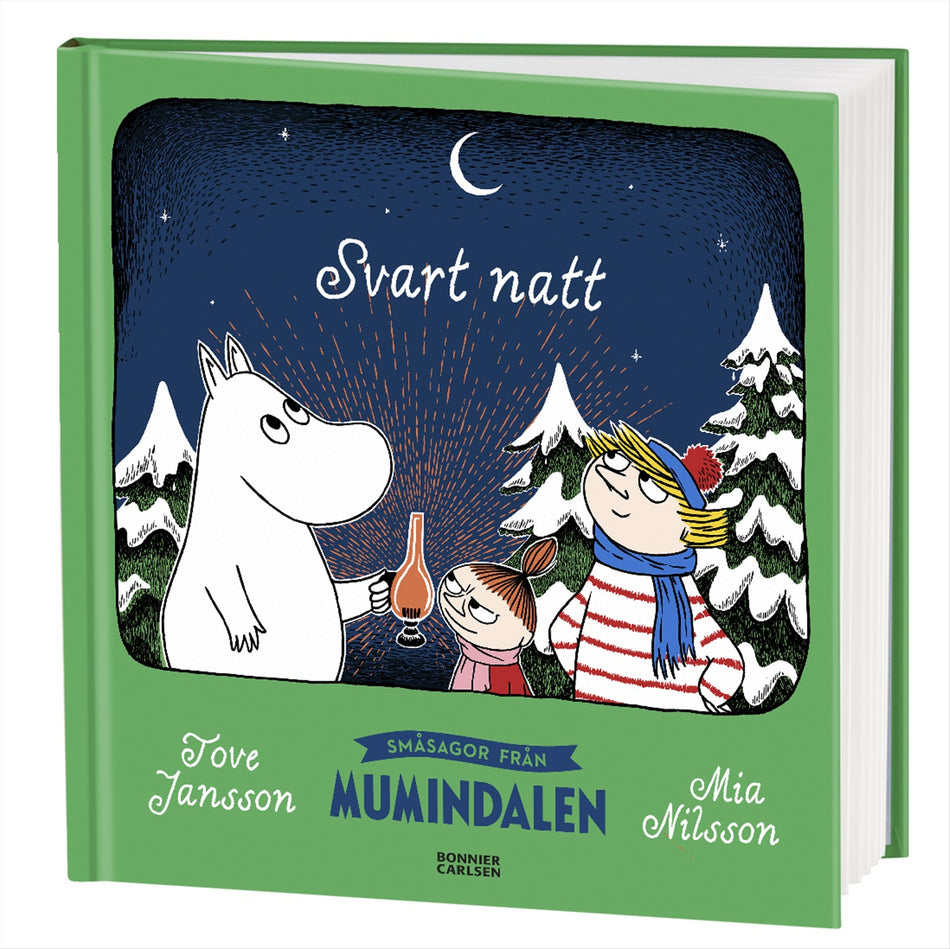 Valokuva kirjasta Tove Jansson Småsagor från Mumindalen. Svart natt, kuuluu tuoteryhmään Ruots lapset nuoret ja sarjakuvat.