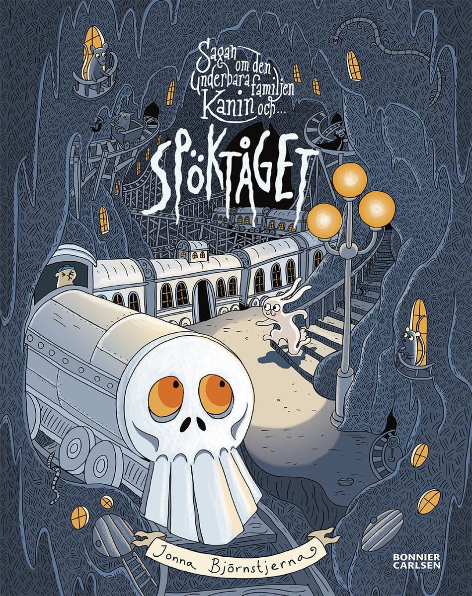 Valokuva kirjasta Jonna Björnstjerna Sagan om den underbara familjen Kanin och Spöktåget, kuuluu tuoteryhmään Ruots lapset nuoret ja sarjakuvat.