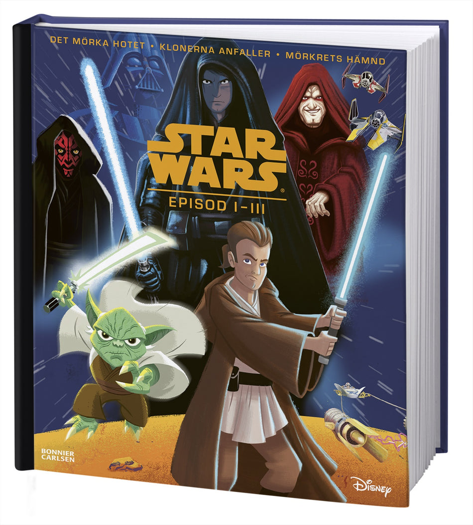Valokuva kirjasta  Star Wars. Episod I-III bilderbokssamling, kuuluu tuoteryhmään Ruots lapset nuoret ja sarjakuvat.