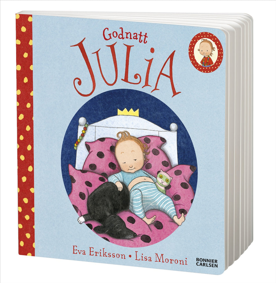 Valokuva kirjasta Eva Eriksson / Lisa Moroni Godnatt Julia, kuuluu tuoteryhmään Ruots lapset nuoret ja sarjakuvat.