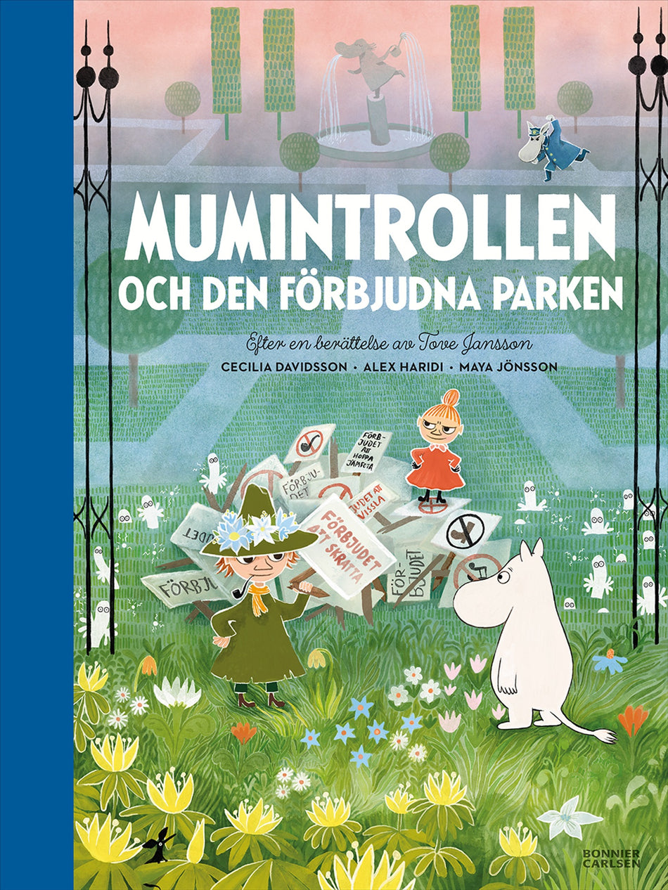 Valokuva kirjasta Cecilia Davidsson / Tove Jansson / Alex Haridi Mumintrollen och den förbjudna parken, kuuluu tuoteryhmään Ruots lapset nuoret ja sarjakuvat.