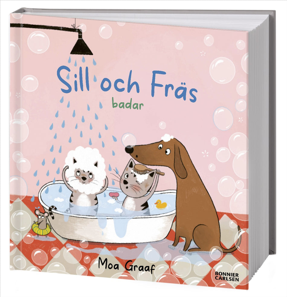 Valokuva kirjasta Moa Graaf Sill och Fräs badar, kuuluu tuoteryhmään Ruots lapset nuoret ja sarjakuvat.