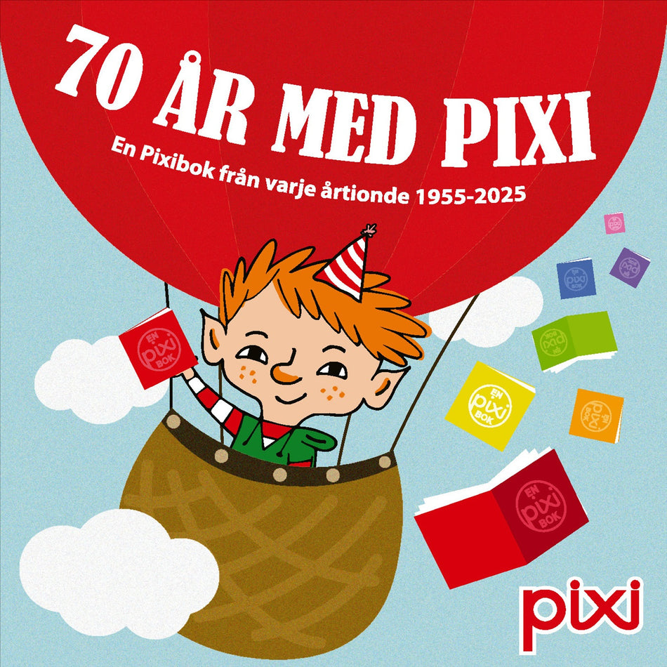 Valokuva kirjasta  Pixibox: 70 år med Pixi : En Pixibok från varje årtionde 1955-2025, kuuluu tuoteryhmään Ruots lapset nuoret ja sarjakuvat.
