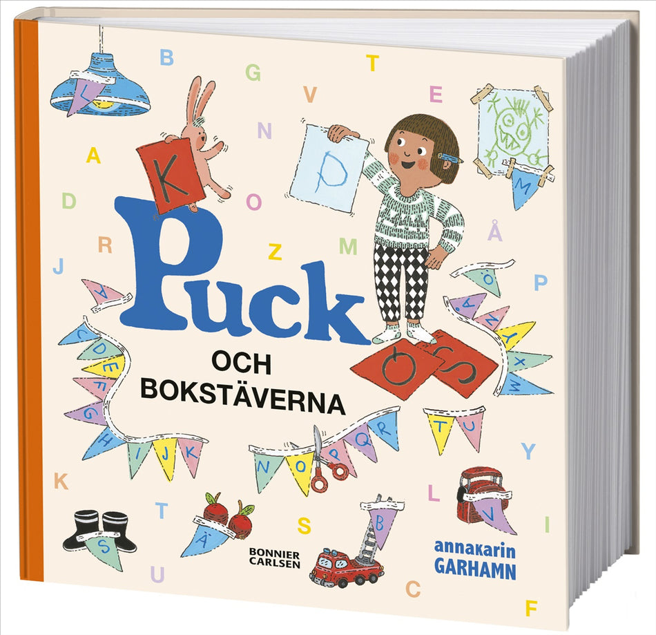 Valokuva kirjasta Anna-Karin Garhamn Puck och bokstäverna, kuuluu tuoteryhmään Ruots lapset nuoret ja sarjakuvat.