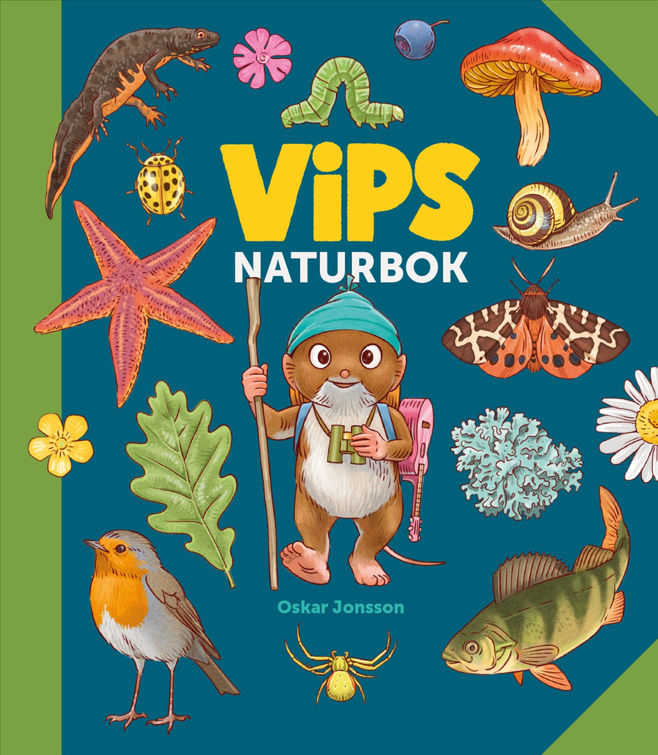 Valokuva kirjasta Oskar Jonsson Vips naturbok, kuuluu tuoteryhmään Ruots lapset nuoret ja sarjakuvat.