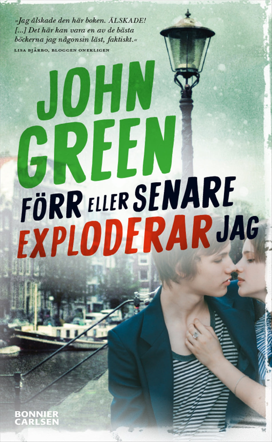 Valokuva kirjasta John Green Förr eller senare exploderar jag, kuuluu tuoteryhmään Ruots lapset nuoret ja sarjakuvat.