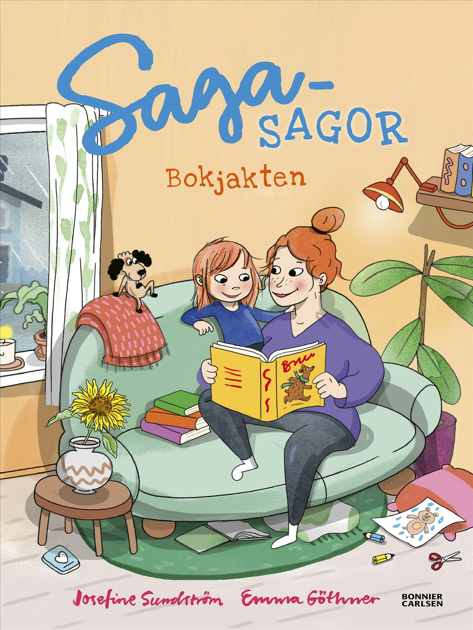 Valokuva kirjasta Josefine Sundström Sagasagor. Bokjakten, kuuluu tuoteryhmään Ruots lapset nuoret ja sarjakuvat.
