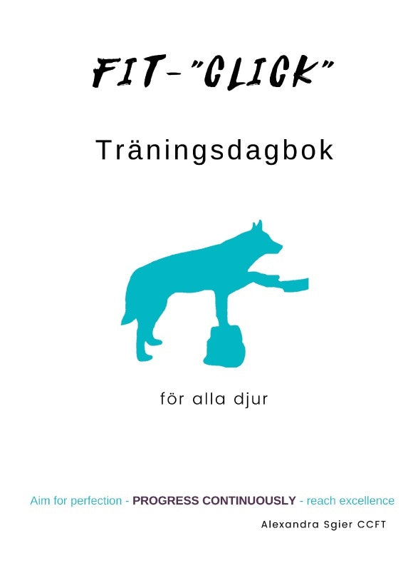 Valokuva kirjasta Alexandra Sgier Fit-Click Träningsdagbok, kuuluu tuoteryhmään Ruots harrasteet taide.