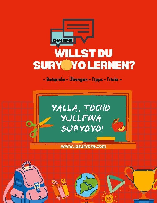 Valokuva kirjasta Kima George Willst du Suryoyo lernen? : Beispiele, Übungen, Tipps, Tricks, kuuluu tuoteryhmään Ruots muu tieto.