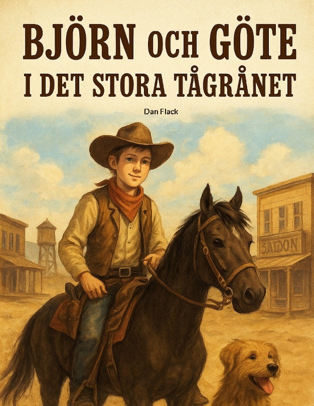 Valokuva kirjasta Dan Flack Björn och Göte i det stora tågrånet, kuuluu tuoteryhmään Ruots lapset nuoret ja sarjakuvat.