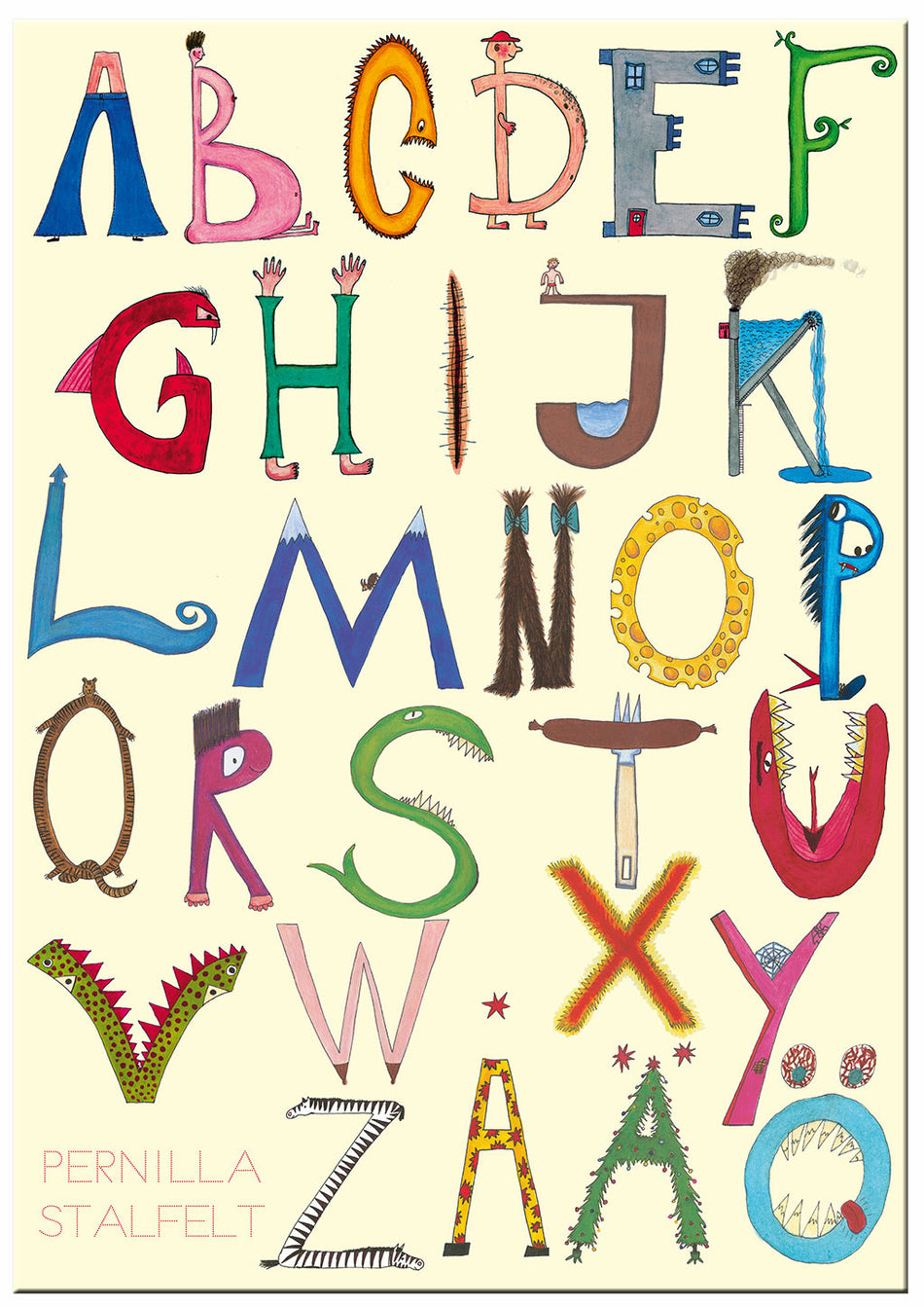 Valokuva kirjasta  Pernillas Prilliga ABC pyssel, kuuluu tuoteryhmään Ruots lapset nuoret ja sarjakuvat.