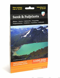 Sarek & Padjelanta fjällkarta, 1:100 000