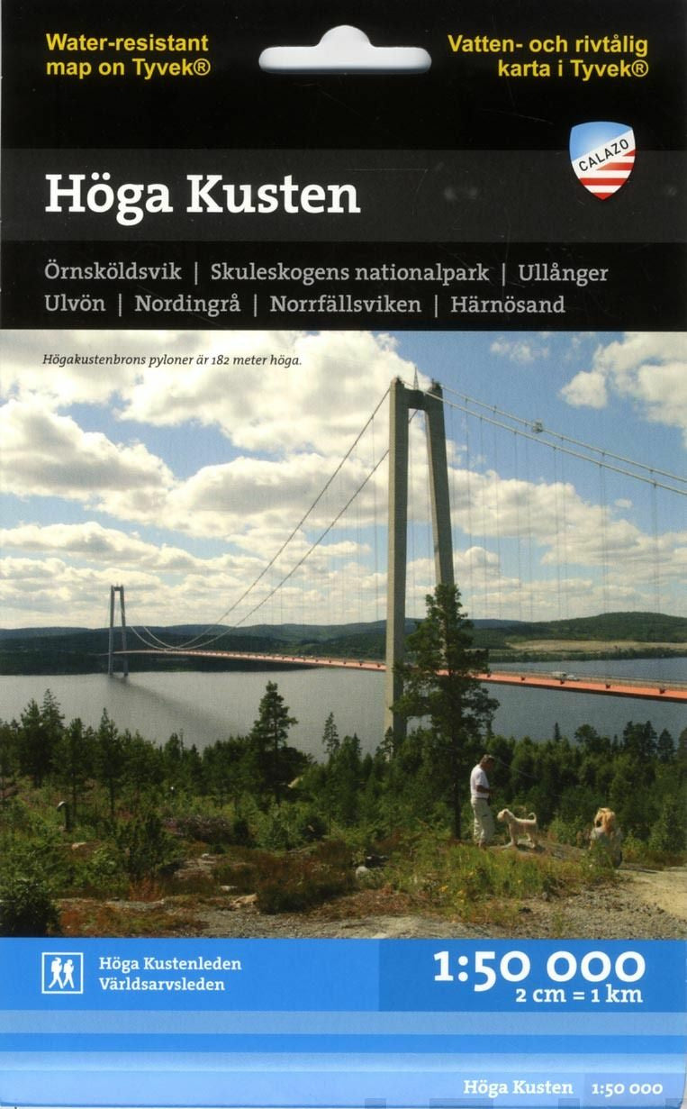 Valokuva kirjasta  Höga kusten 1:50 000, kuuluu tuoteryhmään Matkat.