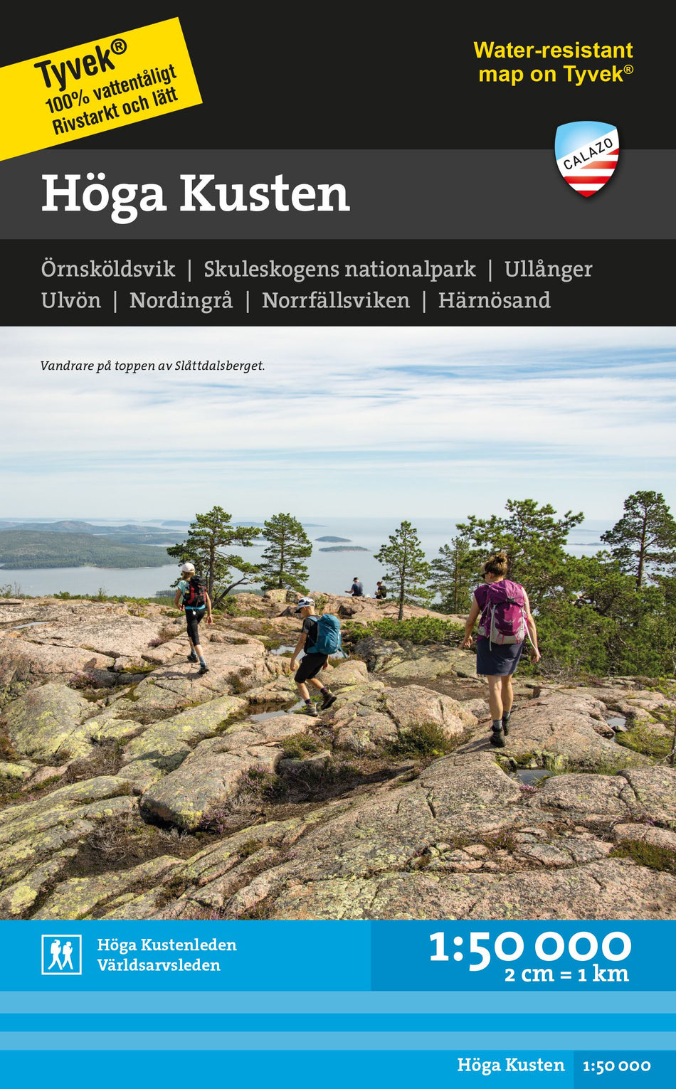 Valokuva kirjasta  Höga kusten 1:50.000, kuuluu tuoteryhmään Ruots harrasteet taide.