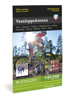 Vasalopssarenan retkeilykartta, 1:50 000