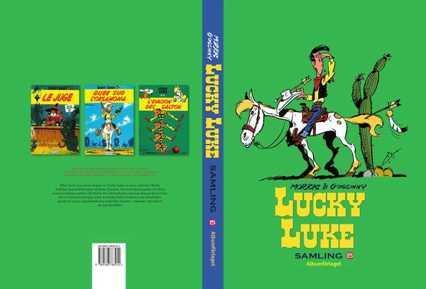 Valokuva kirjasta Rene Goscinny Lucky Luke Samling 5, kuuluu tuoteryhmään Ruots lapset nuoret ja sarjakuvat.