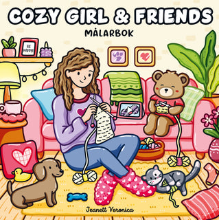 Cozy Girl & Friends : Målarbok