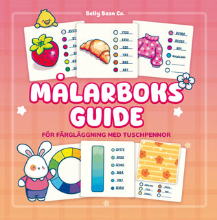 Målarboksguide : För färgläggning med tuschpennor