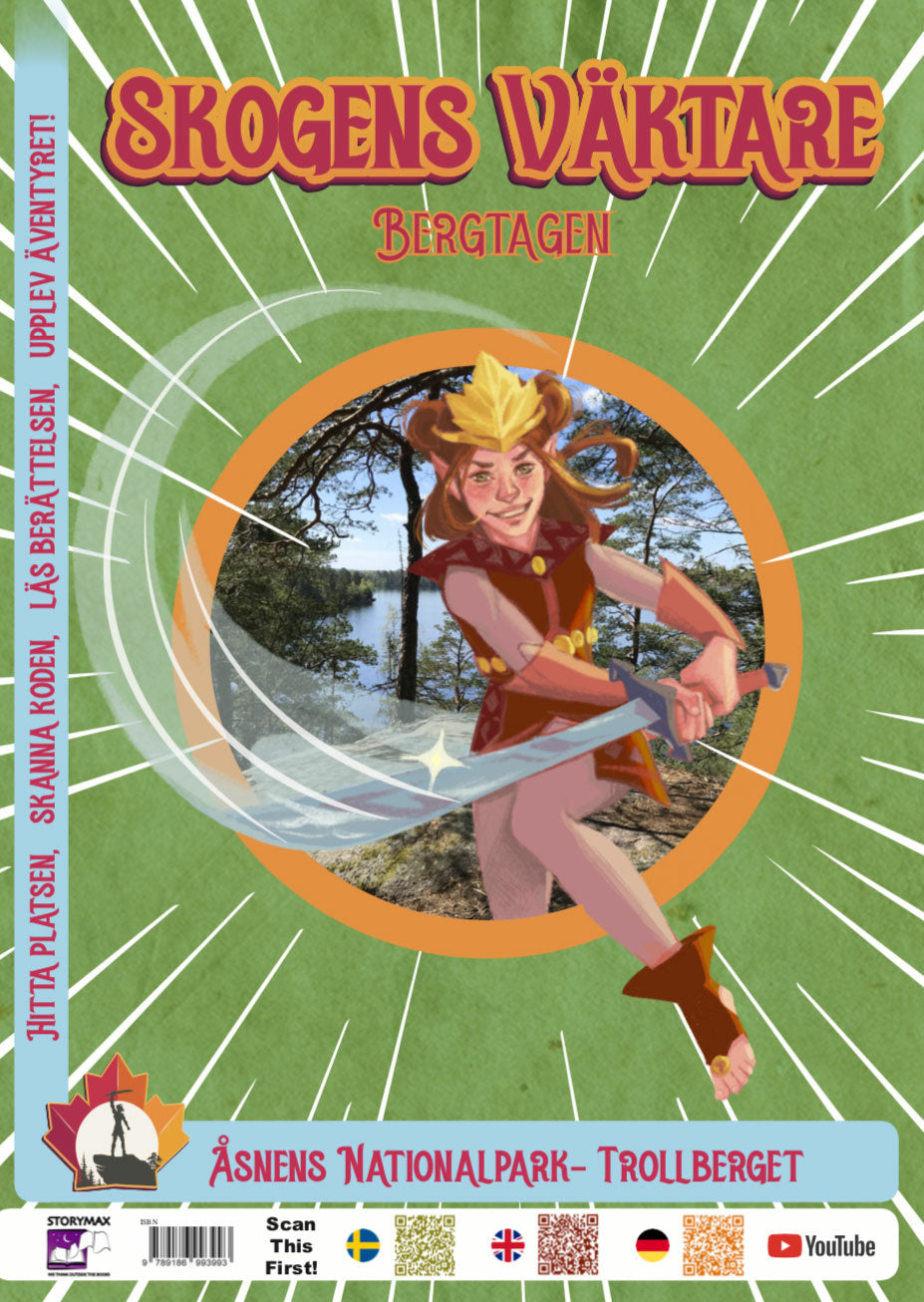 Valokuva kirjasta Lars Arvidsson Skogens Väktare- Bergtagen: Åsnens Nationalpark Trollberget, kuuluu tuoteryhmään Ruots lapset nuoret ja sarjakuvat.