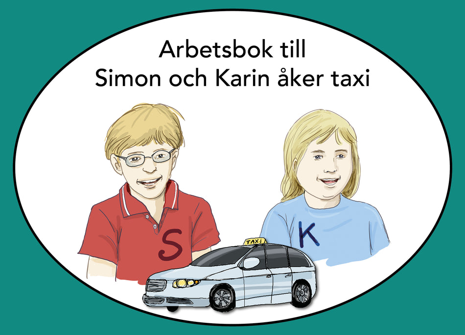 Valokuva kirjasta  Simon och Karin åker taxi, arbetsbok, kuuluu tuoteryhmään Ruots lapset nuoret ja sarjakuvat.