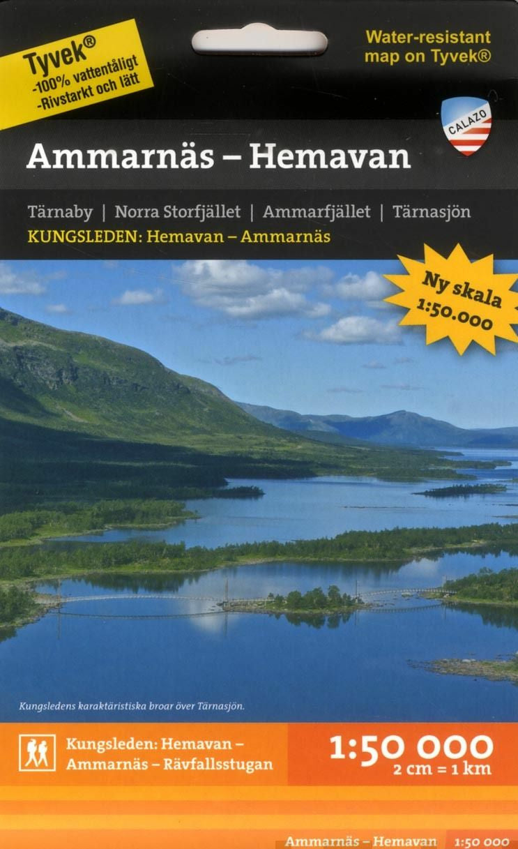 Valokuva kirjasta  Ammarnäs Hemavan 1:50 000, kuuluu tuoteryhmään Matkat.