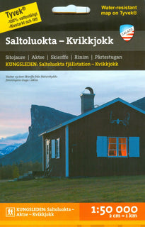 Kungsleden: Saltoluokta–Kvikkjokk 1:50 000