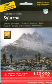 Högalpin karta Sylarna 1:20.000
