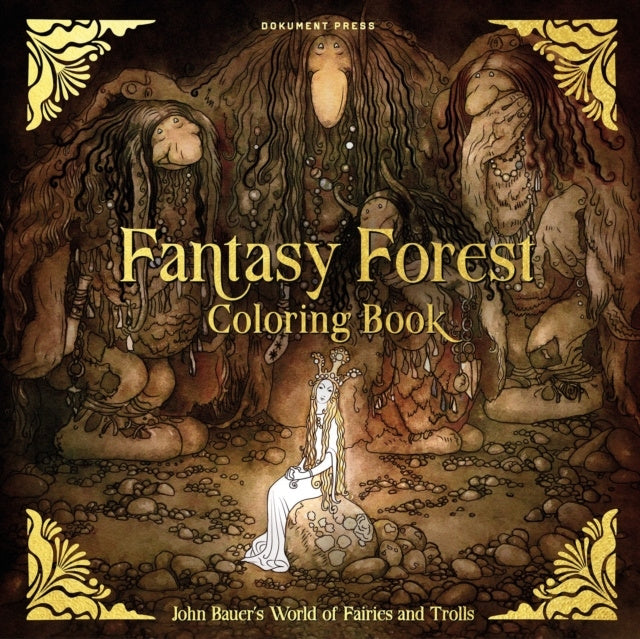 Valokuva kirjasta  Fantasy forest coloring book : John Bauer's world of fairies and trolls, kuuluu tuoteryhmään Ruots harrasteet taide.