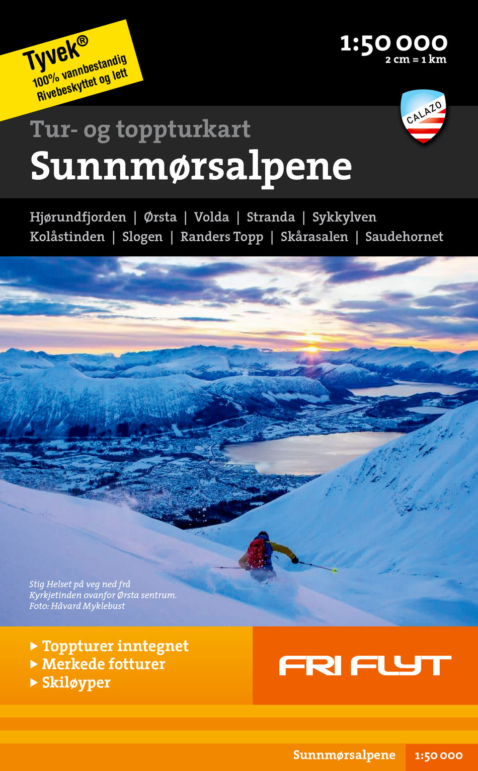 Valokuva kirjasta  Tur- og toppturkart Sunnmørsalpene 1:50000, kuuluu tuoteryhmään Ruots harrasteet taide.