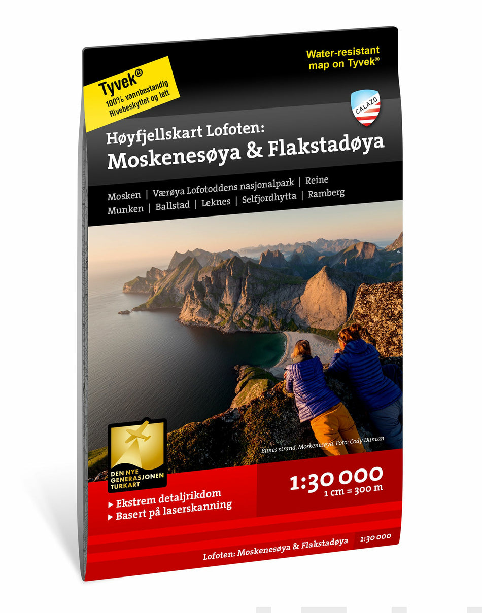 Valokuva kirjasta  Höyfjellskart Lofoten: Moskenesöya &amp; Flakstadöya 1:30 000, kuuluu tuoteryhmään Matkat.