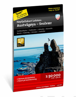 Høyfjellskart Lofoten: Austvågøya - Svolvær 1:30.000