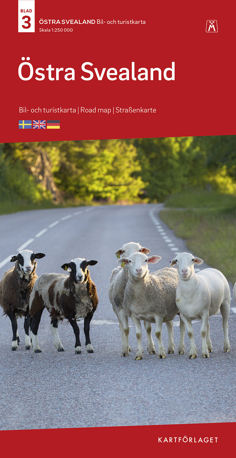 Valokuva kirjasta  Östra Svealand Bil &amp; Turistkarta Nr 3 : Skala 1:250.000, kuuluu tuoteryhmään Ruots harrasteet taide.