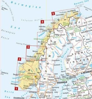 Södra Norge 2 nord EasyMap, 1:320 000