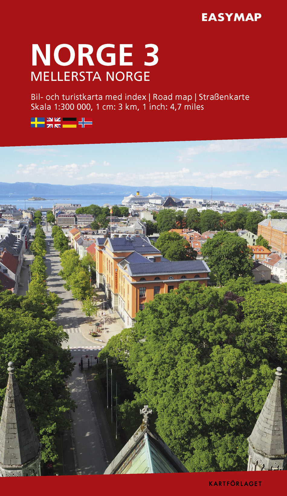 Valokuva kirjasta  Mellersta Norge 3 EasyMap, 1:300 000, kuuluu tuoteryhmään Ruots harrasteet taide.