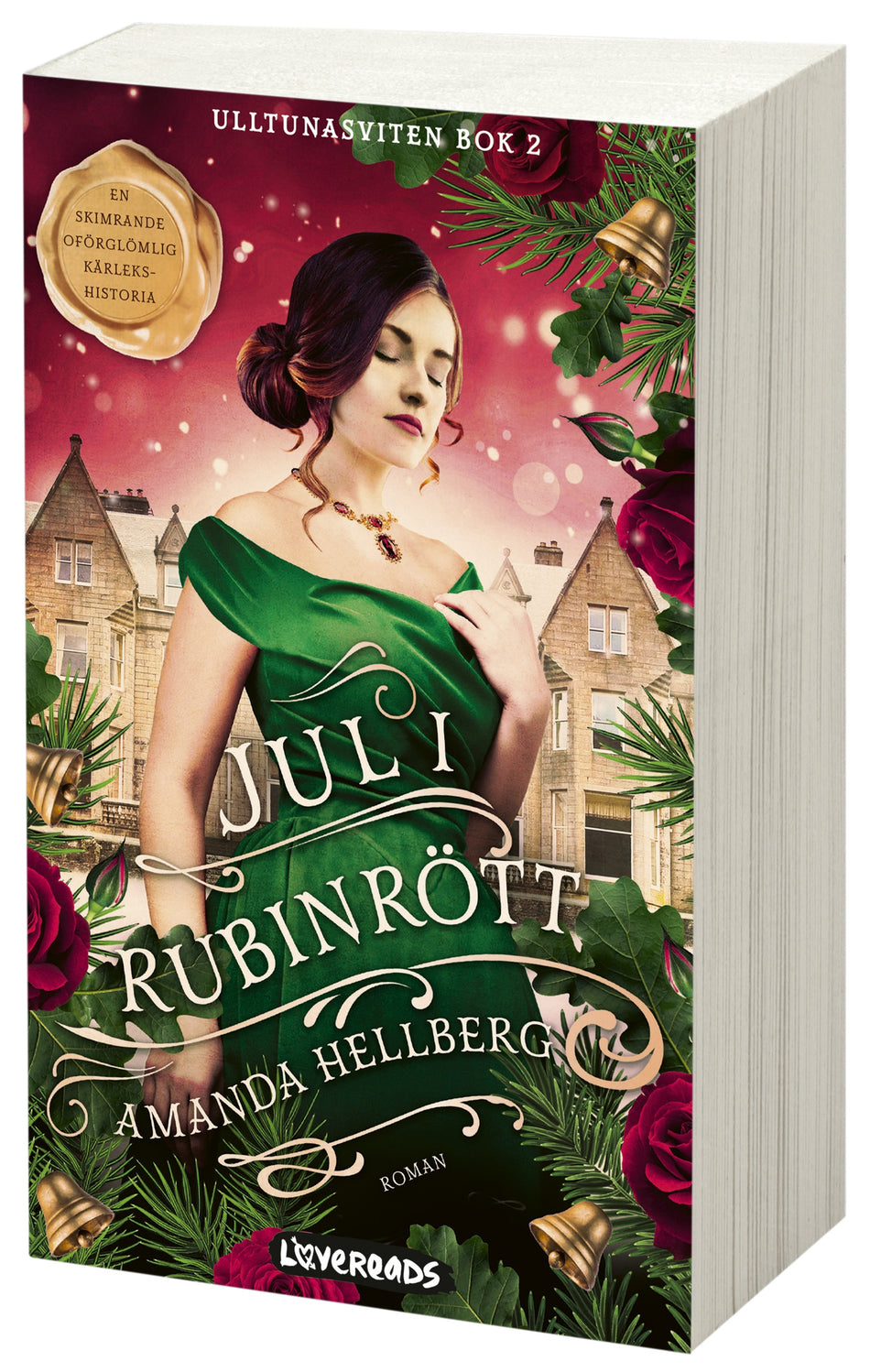Valokuva kirjasta Amanda Hellberg Jul i rubinrött, kuuluu tuoteryhmään Ruotsalaiset pokkarit.