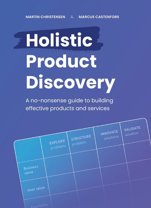 Valokuva kirjasta Martin Christensen / Marcus Castenfors Holistic product discovery : a no-nonsense guide to building effective products and services, kuuluu tuoteryhmään Ruots muu tieto.