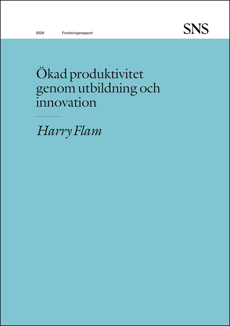 Valokuva kirjasta Harry Flam Ökad produktivitet genom utbildning och innovation, kuuluu tuoteryhmään Ruots muu tieto.