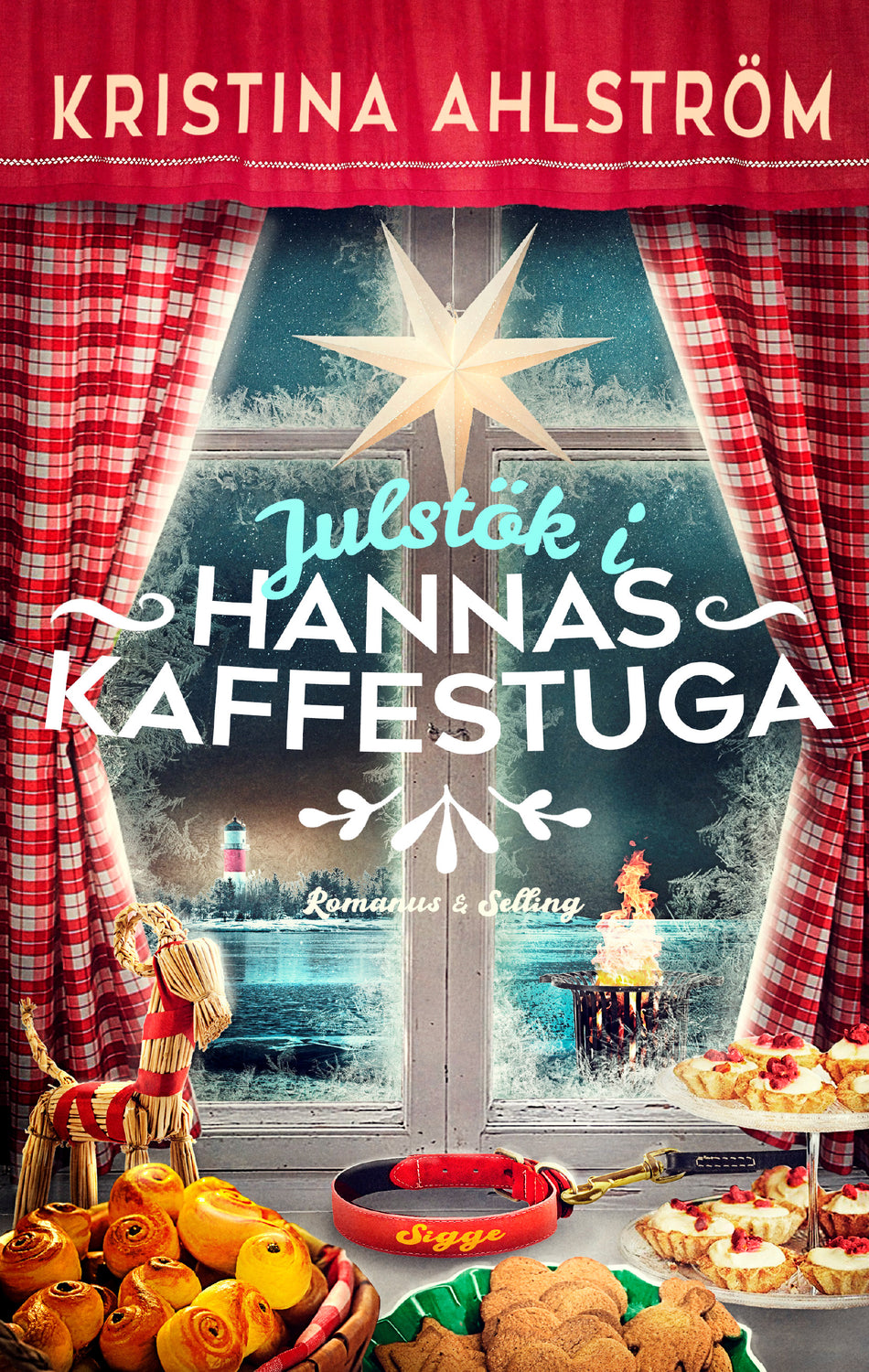 Valokuva kirjasta Kristina Ahlström Julstök i Hannas kaffestuga, kuuluu tuoteryhmään Ruots kaunokirjat.