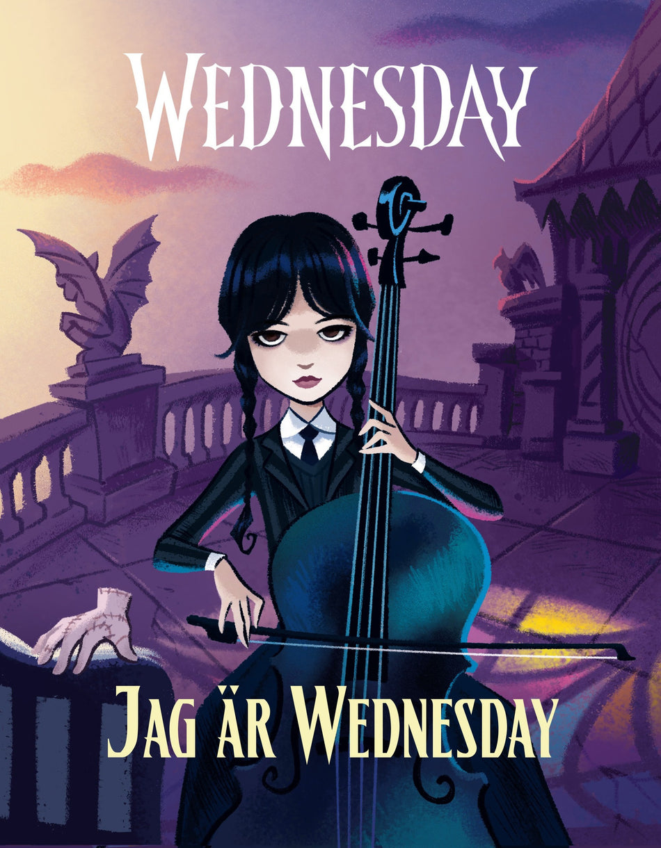Valokuva kirjasta Wednesday Addams Jag är Wednesday, kuuluu tuoteryhmään Ruots lapset nuoret ja sarjakuvat.