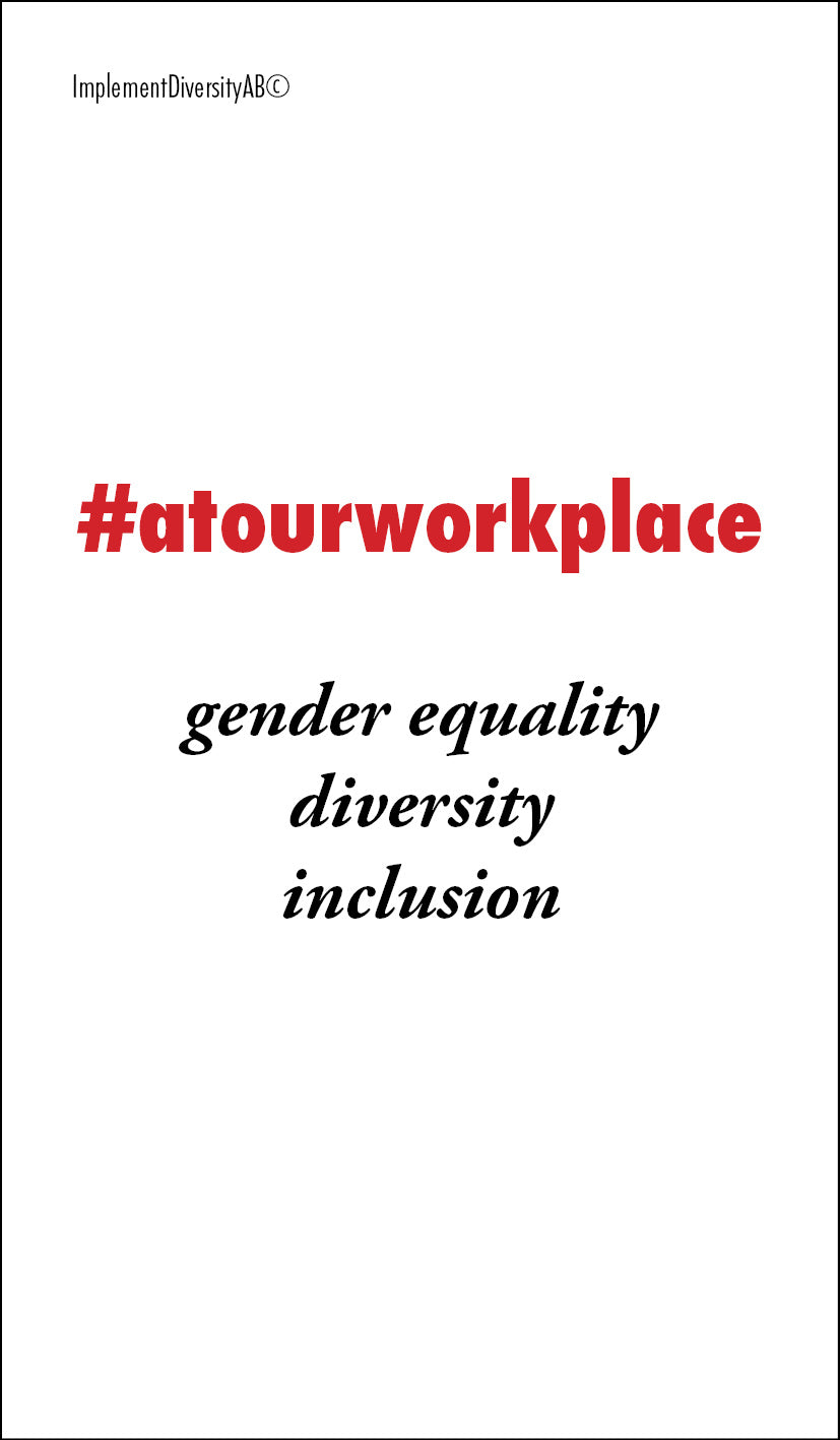 Valokuva kirjasta Gabriella Fägerlind Cardgame #atourworkplace inclusion, kuuluu tuoteryhmään Ruots harrasteet taide.